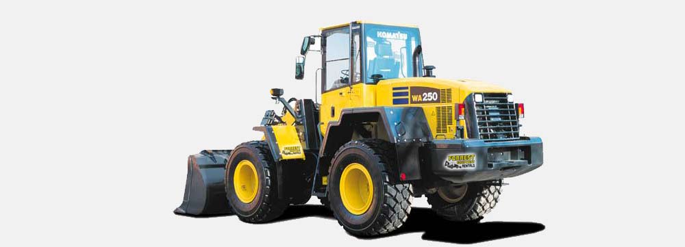 Wheel loaders for rent in phoenix by Forrest Equipment Rentals